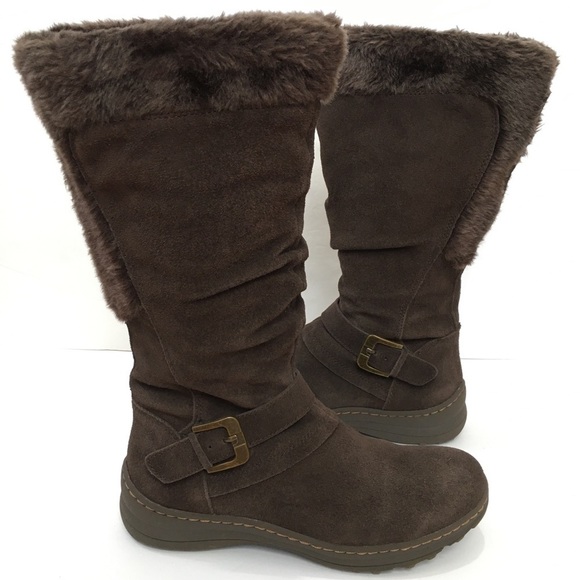 BareTraps anibeth brown suede leather knee high tall winter boots  size 8.5 - Picture 1 of 16